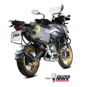 Mivv Slip-On Oval black con tapa carbono QJ Motor SRT 700 / X 2024