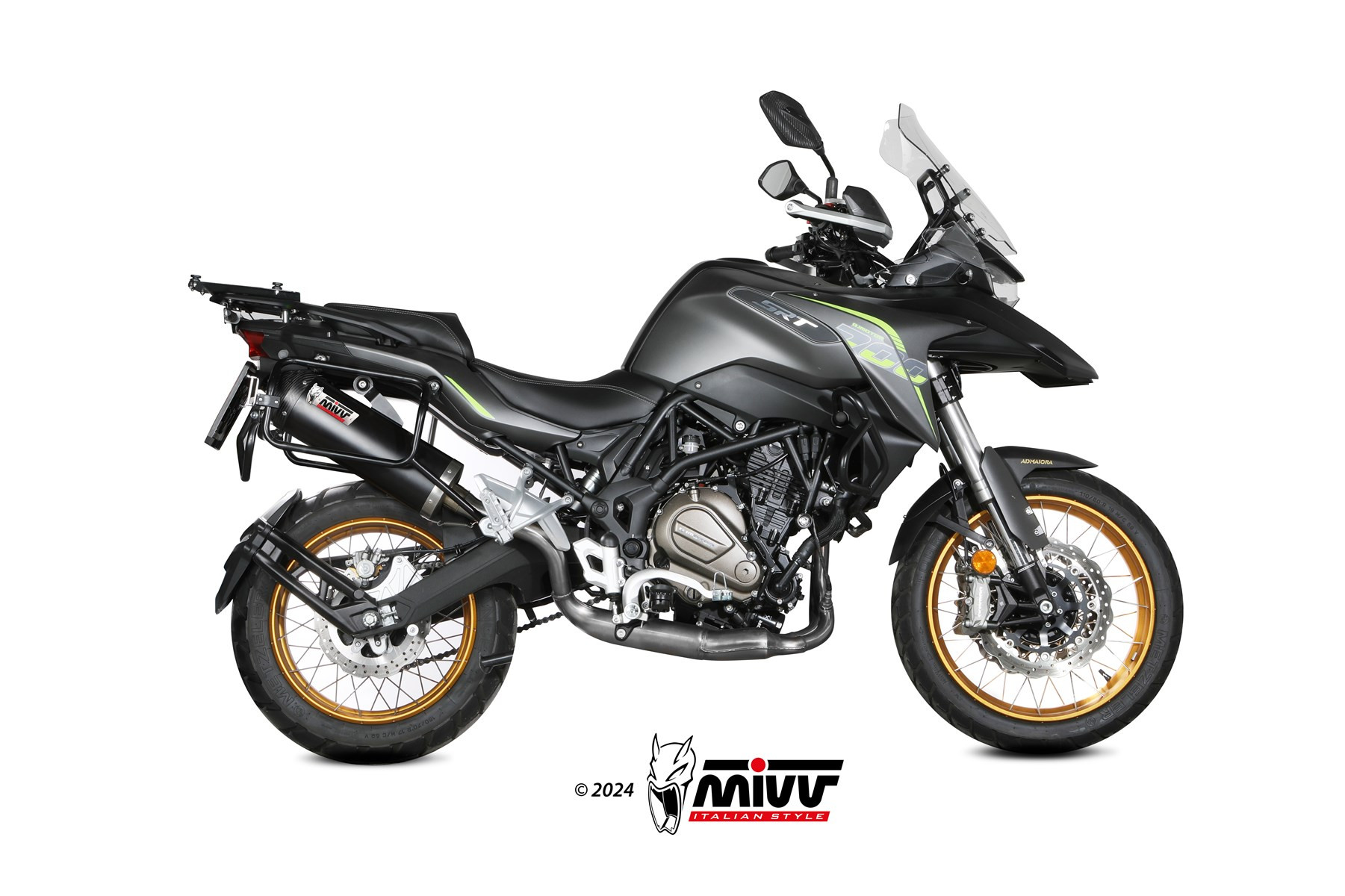 Mivv Slip-On Oval Black Suzuki V-Strom 1000 2014-20 / V-Strom 1050 2020-25
