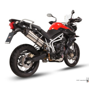 Mivv Slip-On Suono St. Steel con tapa carbono Triumph Tiger 800 XC/XR/XRx/XCx/XRT/XCA 2011-16