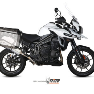 Mivv Slip-On Speed edge black Triumph Tiger 1200 XR / XRx / XRT / XCx / XCA 2016-20