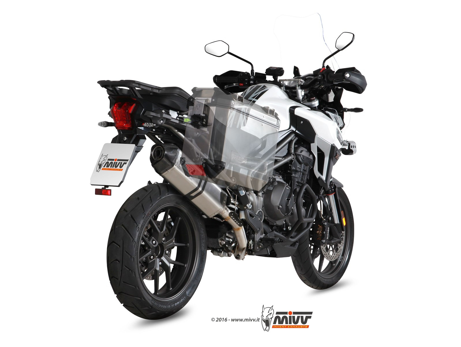 Mivv Slip-On Speed edge black Triumph Tiger 1200 XR / XRx / XRT / XCx / XCA 2016-20