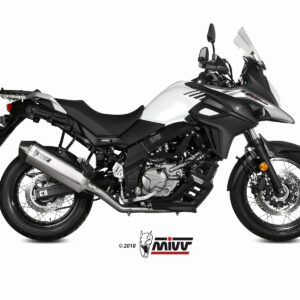 Mivv Full system 2x1 Speed edge St. Steel con tapa carbono Suzuki DL V-Strom 650 / XT 2017-24