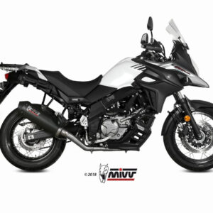 Mivv Full system 2x1 Oval carbono con tapa carbono Suzuki DL V-Strom 650 / XT 2017-25