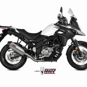 Mivv Full system 2x1 Oval Titan con tapa carbono Suzuki DL V-Strom 650 / XT 2017-25