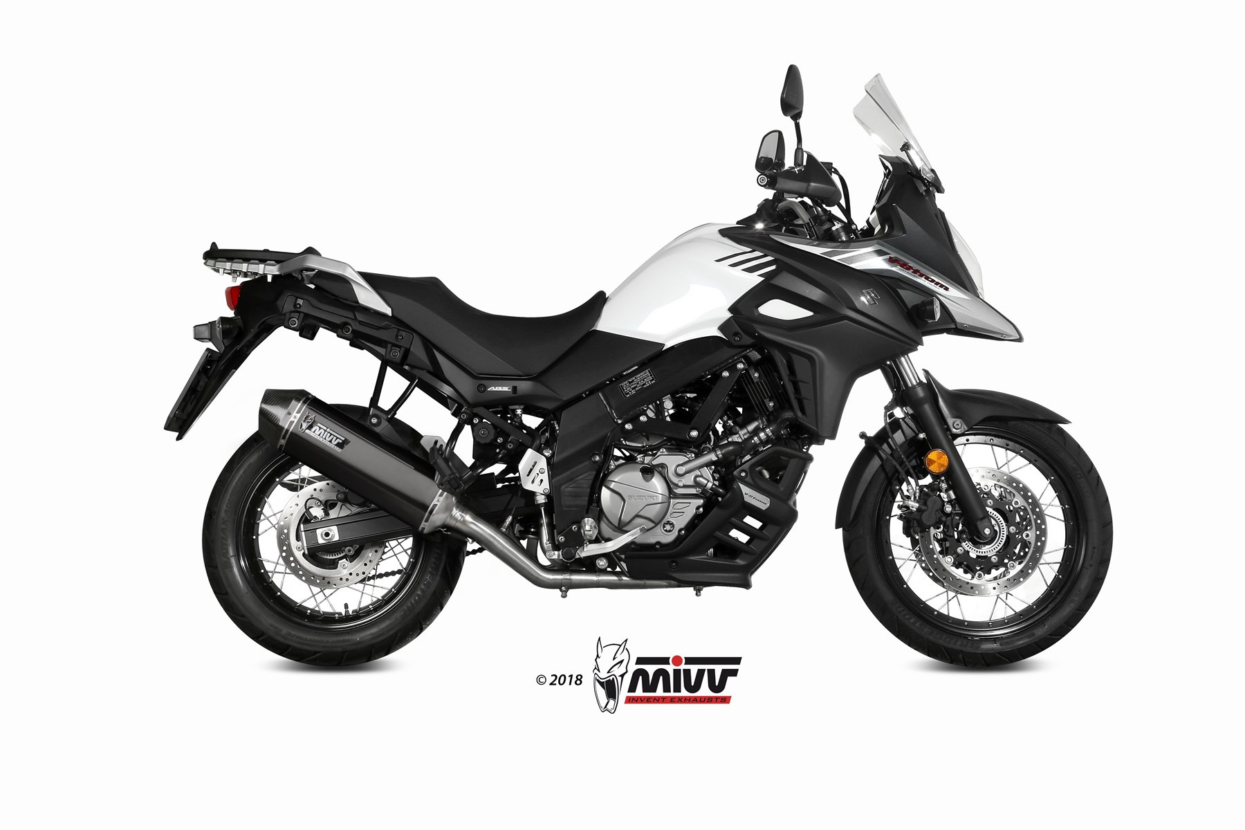 Mivv Full system 2x1 Speed edge Black Suzuki DL V-Strom 650 / XT 2017-25