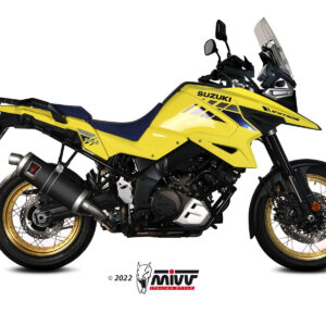 Mivv Slip-On Dakar Black Suzuki DL V-Strom 1000 / XT 2014-20 / 1050 / XT 2020-25