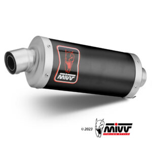 Mivv Slip-On Dakar Black Suzuki DL V-Strom 1000 / XT 2014-20 / 1050 / XT 2020-25