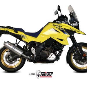 Mivv Slip-On Speed edge St. Steel con tapa carbono Suzuki DL V-Strom 1000 / V-Strom 1050 / XT