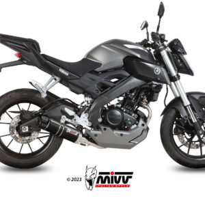 Mivv Full system 1x1 GP black con tapa carbono Yamaha MT-125 2015-19 / YZF R125 2014-18