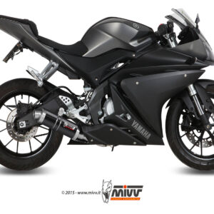 Mivv Full system 1x1 Suono black con tapa carbono Yamaha MT-125 2015-19 / YZF R125 2014-18