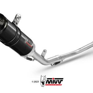 Mivv Full system 1x1 GP black con tapa carbono Yamaha MT-125 2015-19 / YZF R125 2014-18