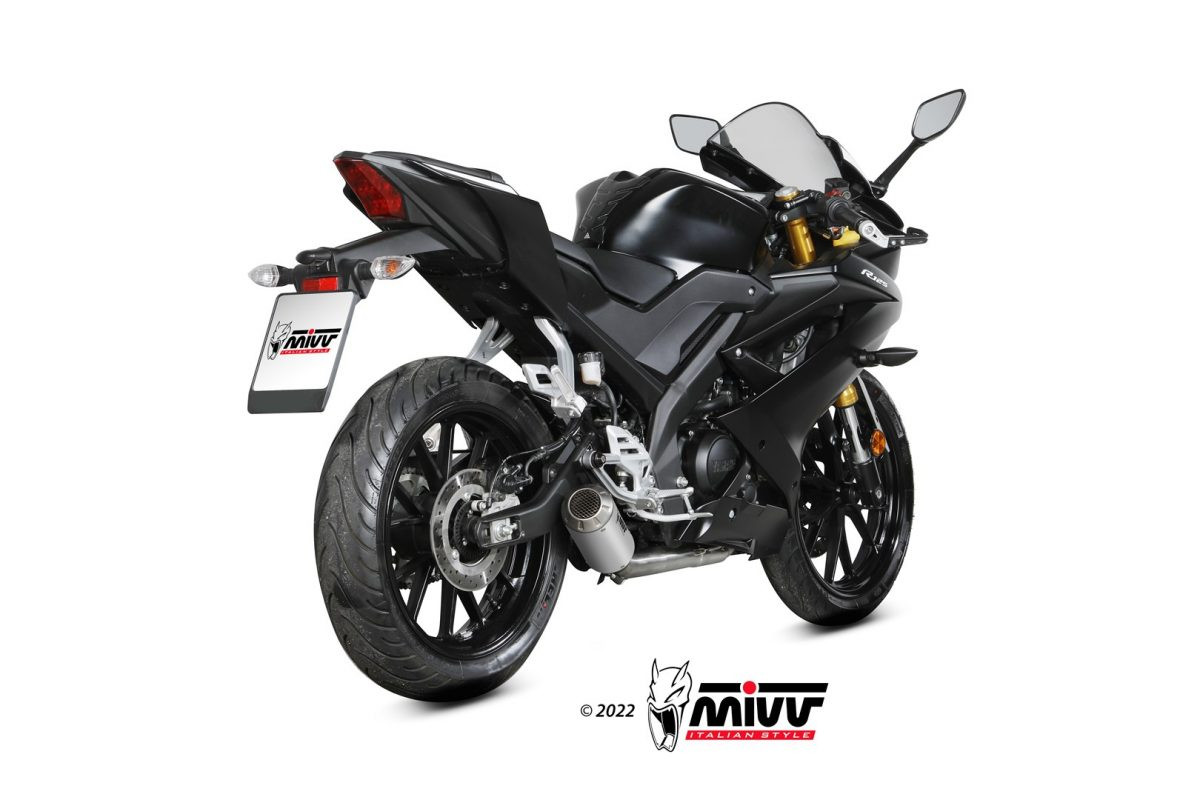 Mivv Full system 1x1 MK3 carbono Yamaha MT-125 2020-26 / YZF R125 2019-26