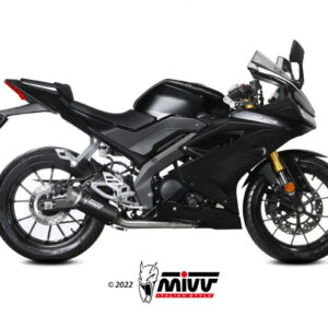 Mivv Full system 1x1 X-M1 Black Yamaha MT-125 2020-24/YZF R125 2019-24