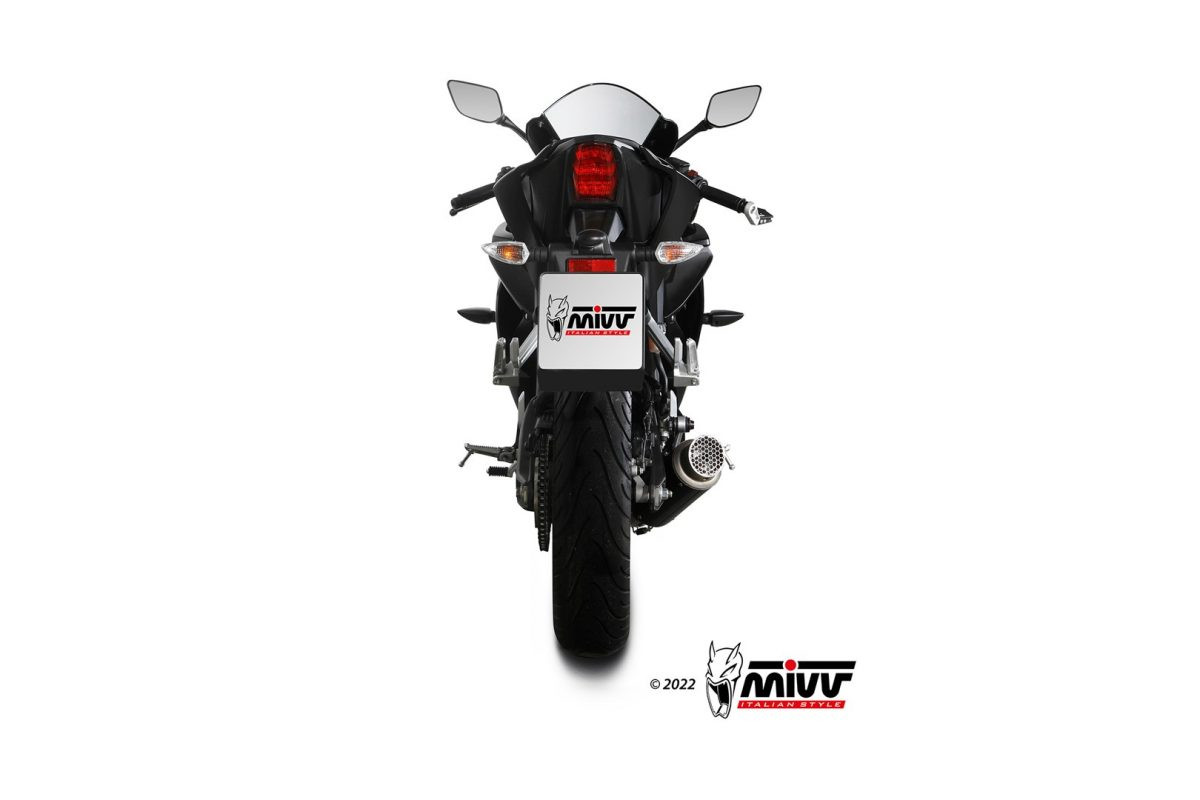 Mivv Full system 1x1 X-M1 Black Yamaha MT-125 2020-24/YZF R125 2019-24