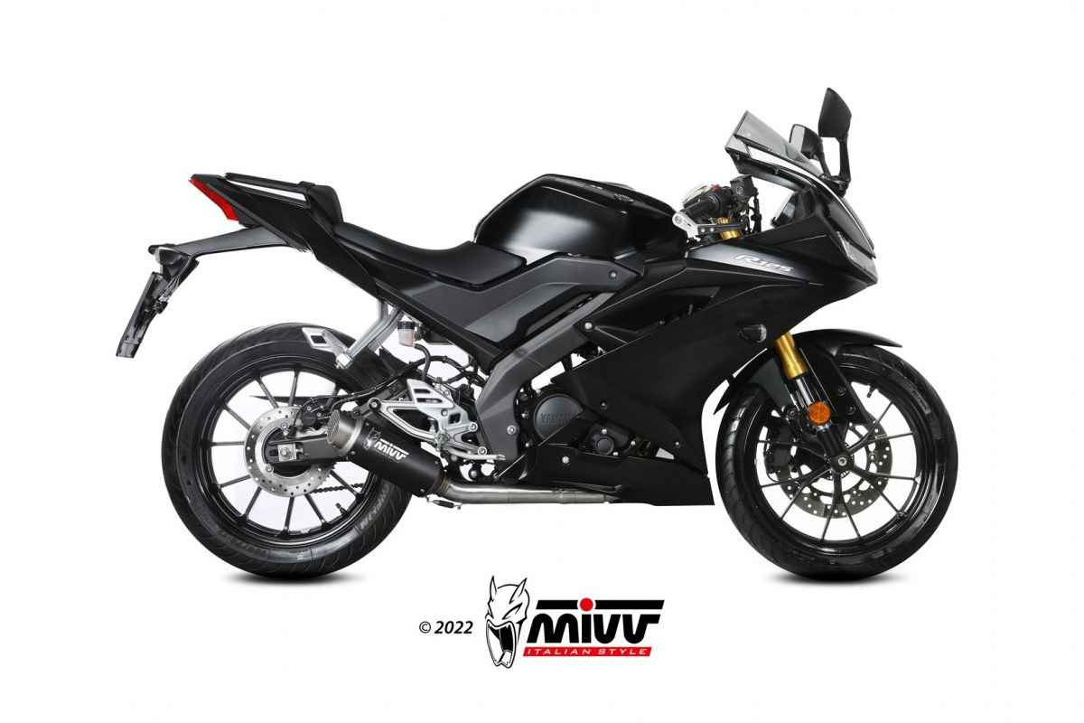 Mivv Full system 1x1 GP Pro Black Yamaha MT-125 2020-26 / YZF R125 2019-26