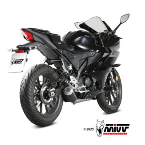 Mivv Full System 1x1 MK3 BLACK YAMAHA MT-125 / YZF R125 2025-