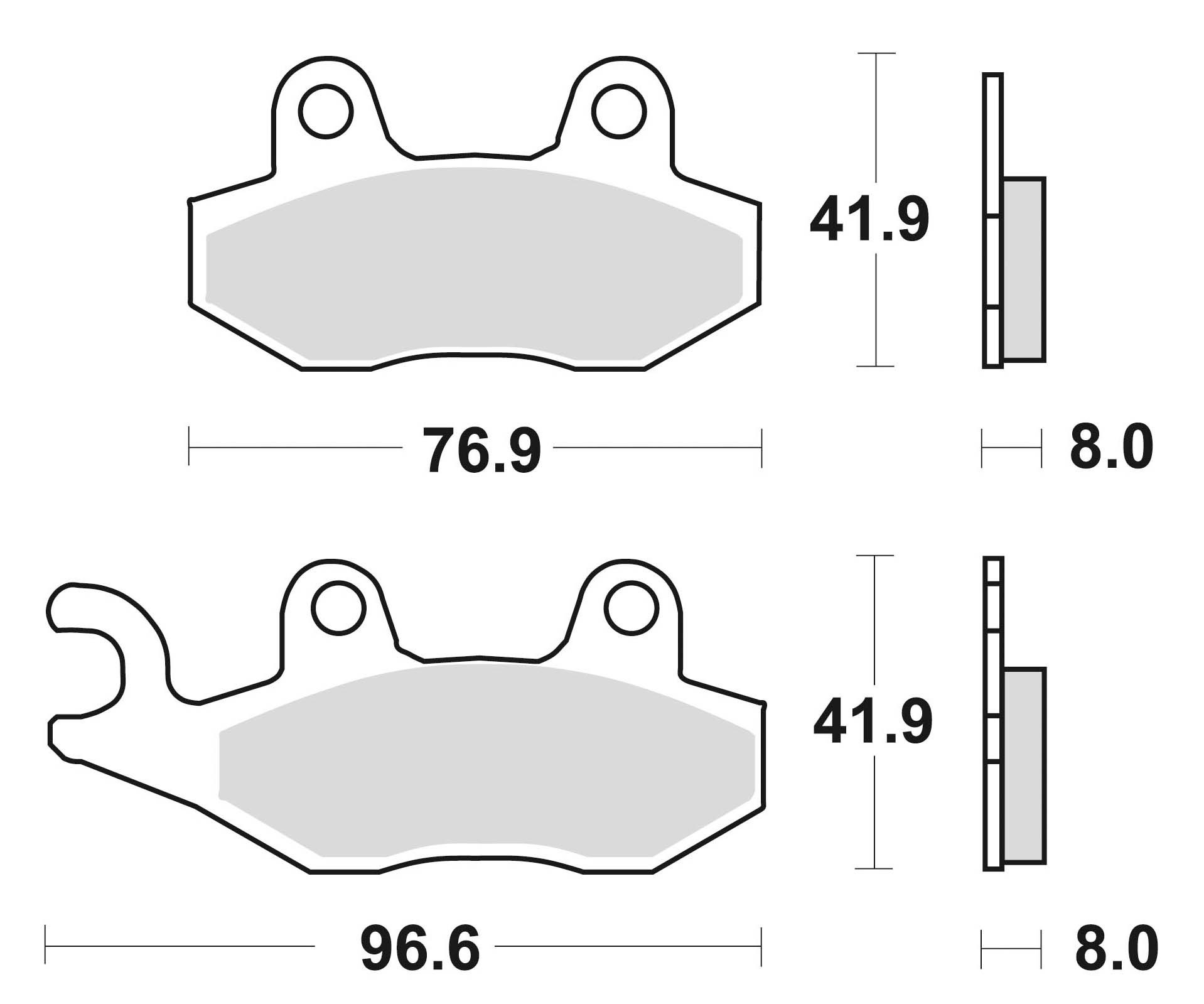 Braking Juego de pastillas de freno sinterizadas CM56 para Honda/Kawasaki/Suzuki/Triumph/Yamaha