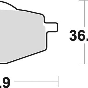 Braking Juego de pastillas de freno semimetálicas SM1 para Gilera/Yamaha
