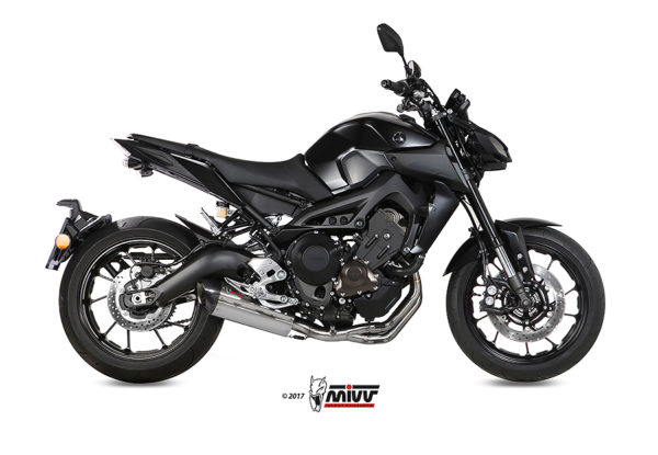 Escape Mivv Full system 3x1 Suono St. Steel con tapa carbono Yamaha MT-09 / FZ-09 2013-20