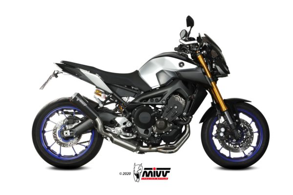 Escape Mivv Full system 3x1 X-M1 black Yamaha MT-09 / FZ-09 2013-20