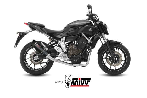 Escape Mivv Full system 2x1 GP carbon con tapa carbono Yamaha MT-07 / FZ-07 2014-24