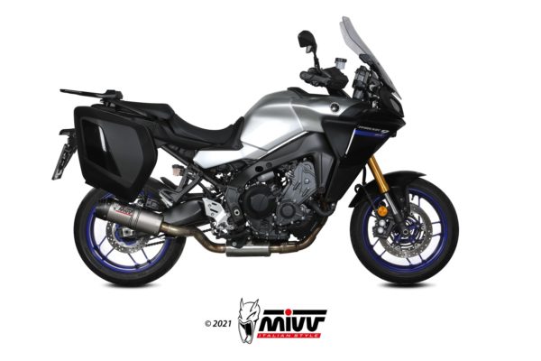 Escape Mivv Full system 3x1 Oval titan con tapa carbono Yamaha Tracer 9 / GT 2021-23