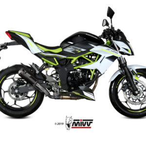 Mivv Slip-On Mk3 carbono Kawasaki Ninja 125 / Z125 2019-24