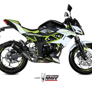 Mivv Slip-On Mk3 Black Kawasaki Ninja 125 / Z125 2019-24