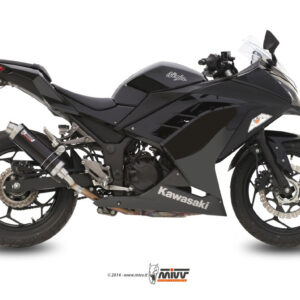 Mivv Slip-On GP black Kawasaki Ninja 300 2013-16 / Z300 2015-16