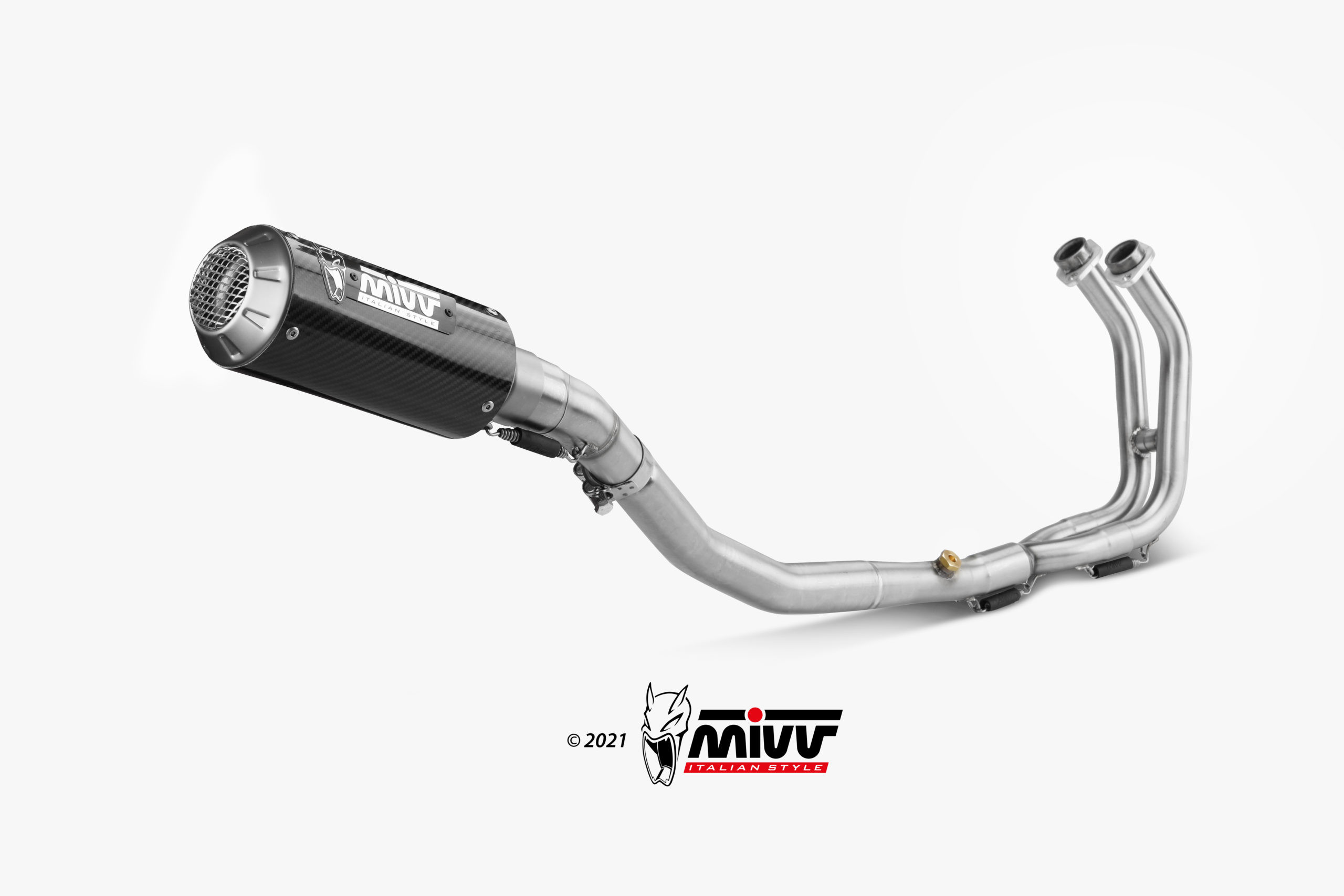 Mivv Tubo no kat (compatible con Silencioso Mivv y Original) Kawasaki Ninja 400 2018-20/Z400 2019-20