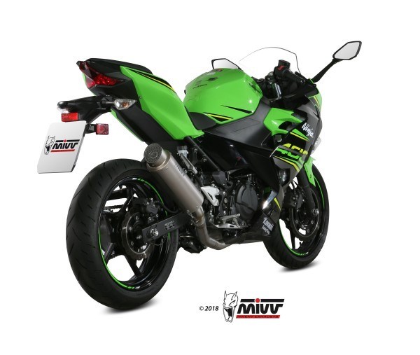 Mivv Tubo no kat (compatible con Silencioso Mivv y Original) Kawasaki Ninja 400 2018-20/Z400 2019-20