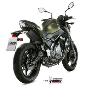 Mivv Full system 2x1 Delta Race Black Kawasaki Ninja 650 / Z650 2017-23