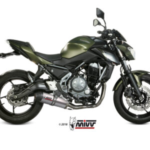 Mivv Full system 2x1 Oval Titan con tapa carbono Kawasaki Ninja 650 / Z650 2017-23