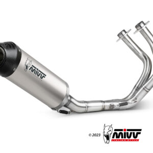Mivv Full system 2x1 Oval Titan con tapa carbono Kawasaki Ninja 650 / Z650 2017-23