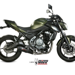 Mivv Full system 2x1 Oval carbono con tapa carbono Kawasaki Ninja 650 / Z650 2017-23