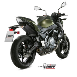 Mivv Full system 2x1 Oval carbono con tapa carbono Kawasaki Ninja 650 / Z650 2017-23