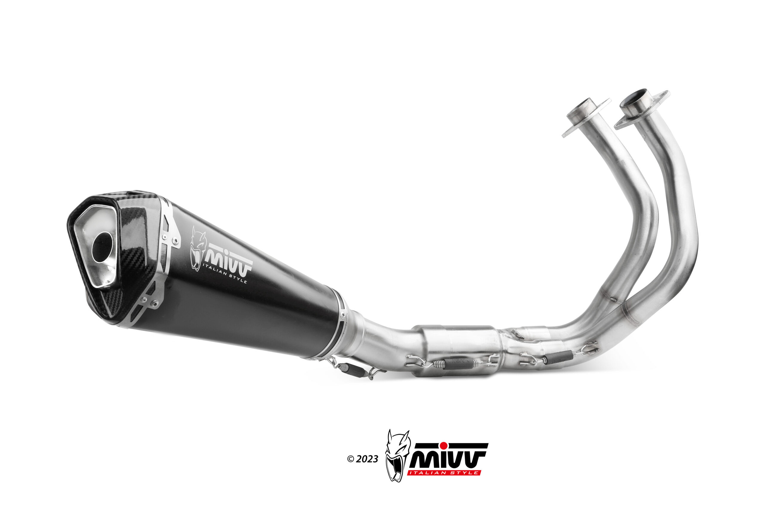 Mivv Full system 2x1 Delta Race Black Kawasaki Ninja 650 / Z650 2024-25 (2 sondas lambda)
