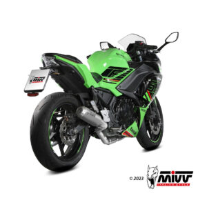 Mivv Full system 2x1 MK3 carbono Kawasaki Ninja 650 / Z650 2024-25 (2 sondas lambda)