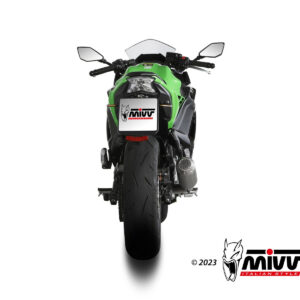 Mivv Full system 2x1 MK3 carbono Kawasaki Ninja 650 / Z650 2024-25 (2 sondas lambda)
