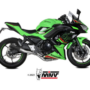 Mivv Full system 2x1 GP Pro Black Kawasaki Ninja 650 / Z650 2024-25 (2 sondas lambda)