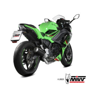 Mivv Full system 2x1 GP Pro Black Kawasaki Ninja 650 / Z650 2024-25 (2 sondas lambda)