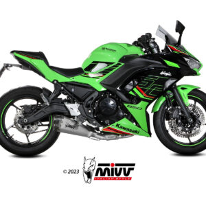 Mivv Full system 2x1 Delta Race Black Kawasaki Ninja 650 / Z650 2024-25 (2 sondas lambda)