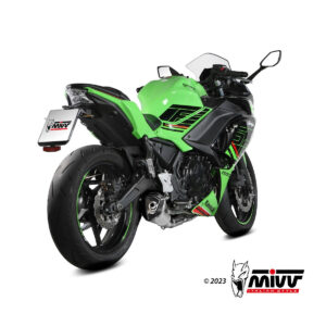 Mivv Full system 2x1 Delta Race Black Kawasaki Ninja 650 / Z650 2024-25 (2 sondas lambda)