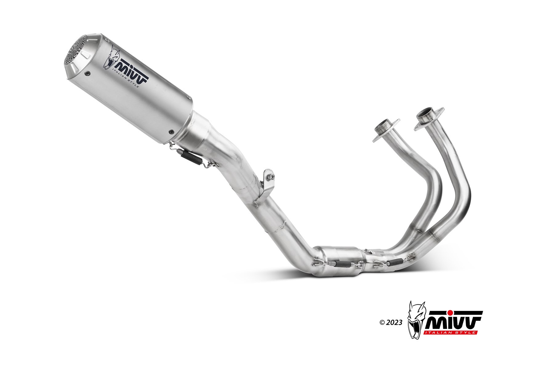 Mivv Full system 2x1 MK3 St. Steel Kawasaki Ninja 650 / Z650 2024-25 (2 sondas lambda)