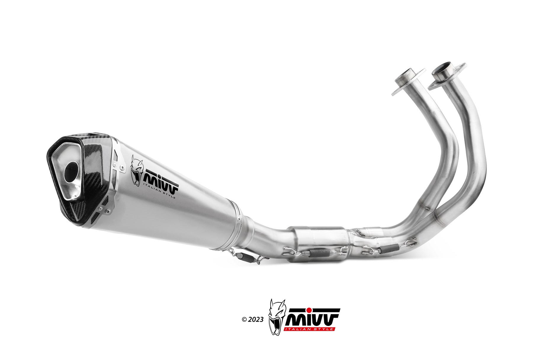 Mivv Full system 2x1 Delta Race St. Steel Kawasaki Ninja 650 / Z650 2024-25 (2 sondas lambda)