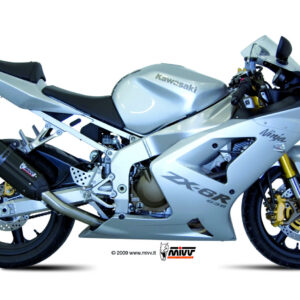 Mivv Slip-On Suono black con tapa carbono Kawasaki ZX-6 RR / ZX-6 R 636 2003-04