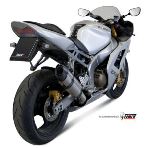 Mivv Slip-On Suono St. Steel con tapa carbono Kawasaki ZX-6 RR / ZX-6 R 636 2003-04