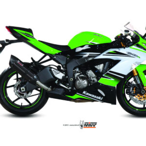 Mivv Slip-On Suono black con tapa carbono Kawasaki ZX-6 R 2009-16 / ZX-6 R 636 2013-16