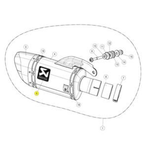 Akrapovic Adhesivo para silenciador AL