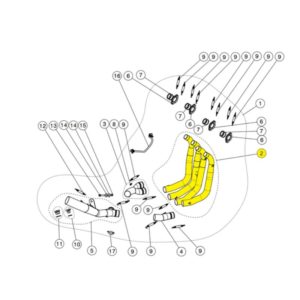 AKRAPOVIC COLECTOR SET ACERO INOXIDABLE H-S10R8
